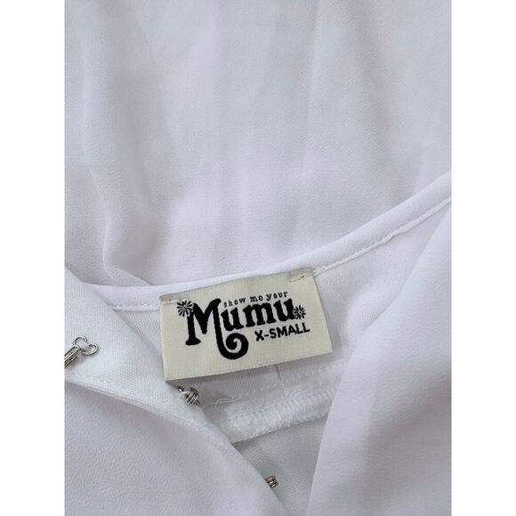 Show Me Your MuMu Delilah Mini Dress in White Size XS - Picture 4 of 4